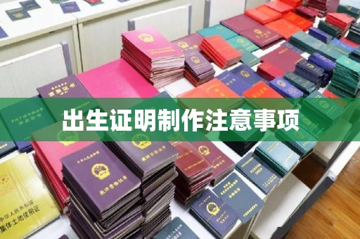 靖州出生证明制作注意事项