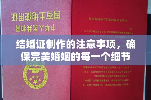靖州结婚证制作的注意事项，确保完美婚姻的每一个细节