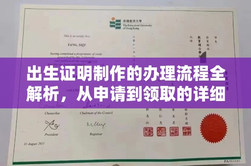 靖州出生证明制作的办理流程全解析，从申请到领取的详细指南