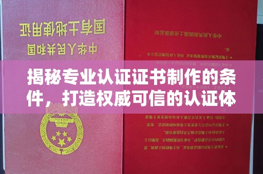 靖州揭秘专业认证证书制作的条件，打造权威可信的认证体系