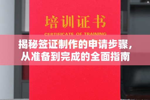 靖州揭秘签证制作的申请步骤，从准备到完成的全面指南