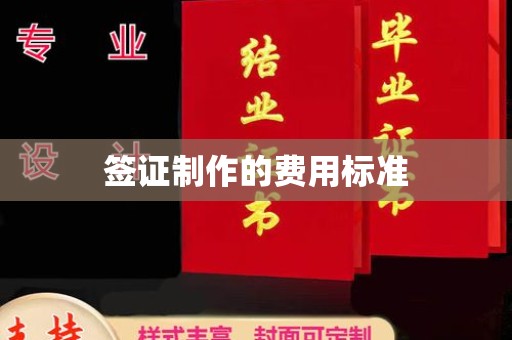 靖州签证制作的费用标准