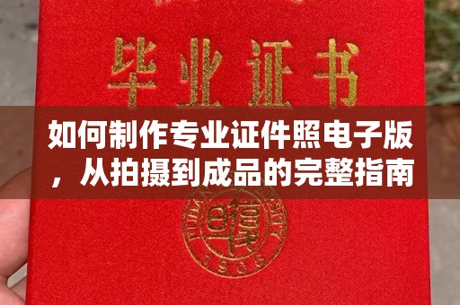 靖州如何制作专业证件照电子版，从拍摄到成品的完整指南