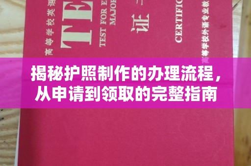 靖州揭秘护照制作的办理流程，从申请到领取的完整指南